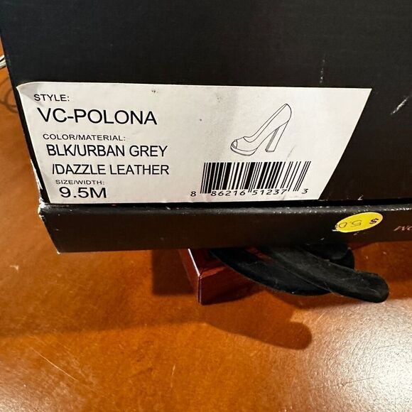 Vince Camuto Paloma 9.5 Sparkly Platform Heels - Picture 2 of 7